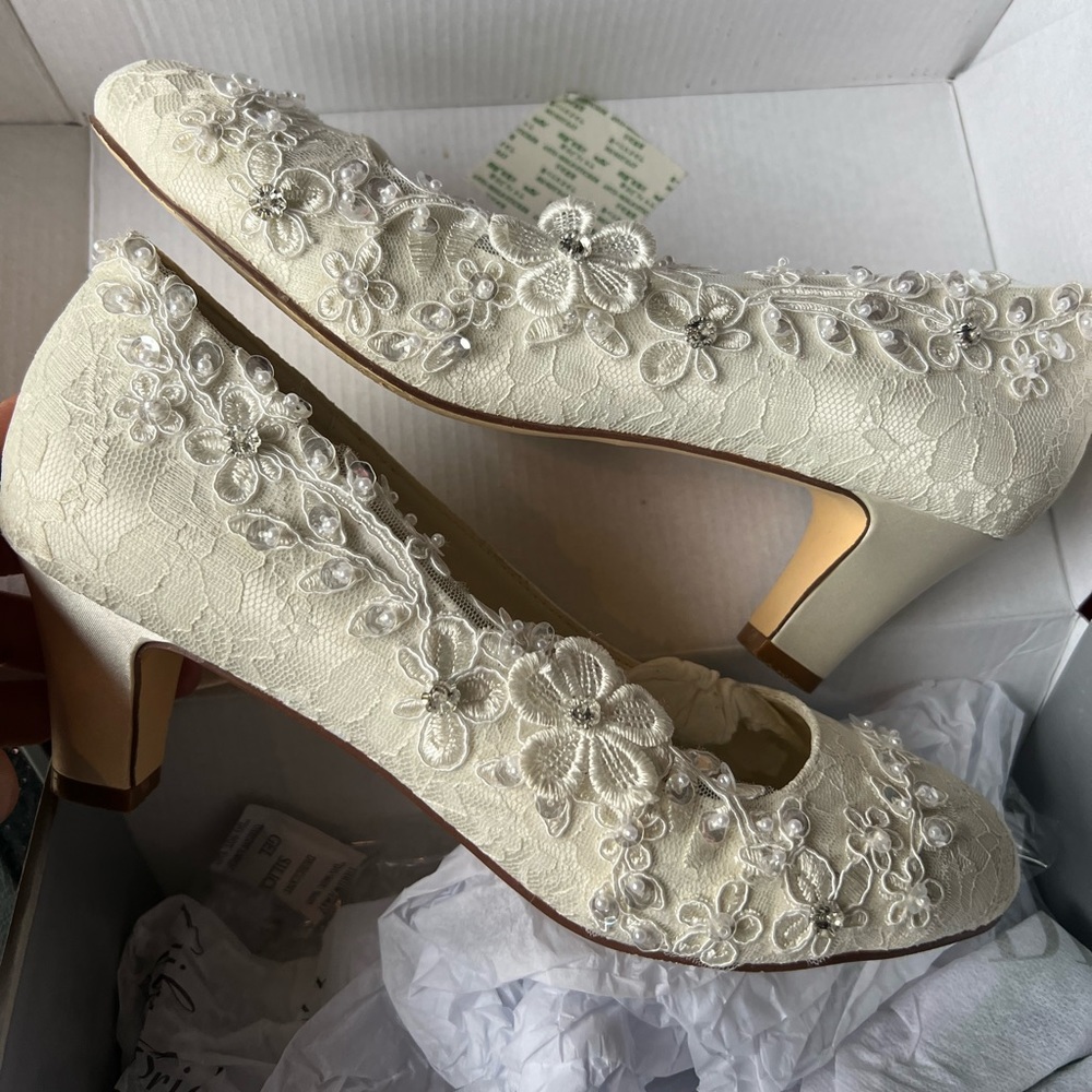 Emily Bridal heels size 9.5
